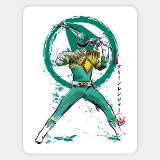 Green Ranger sumi e Sticker